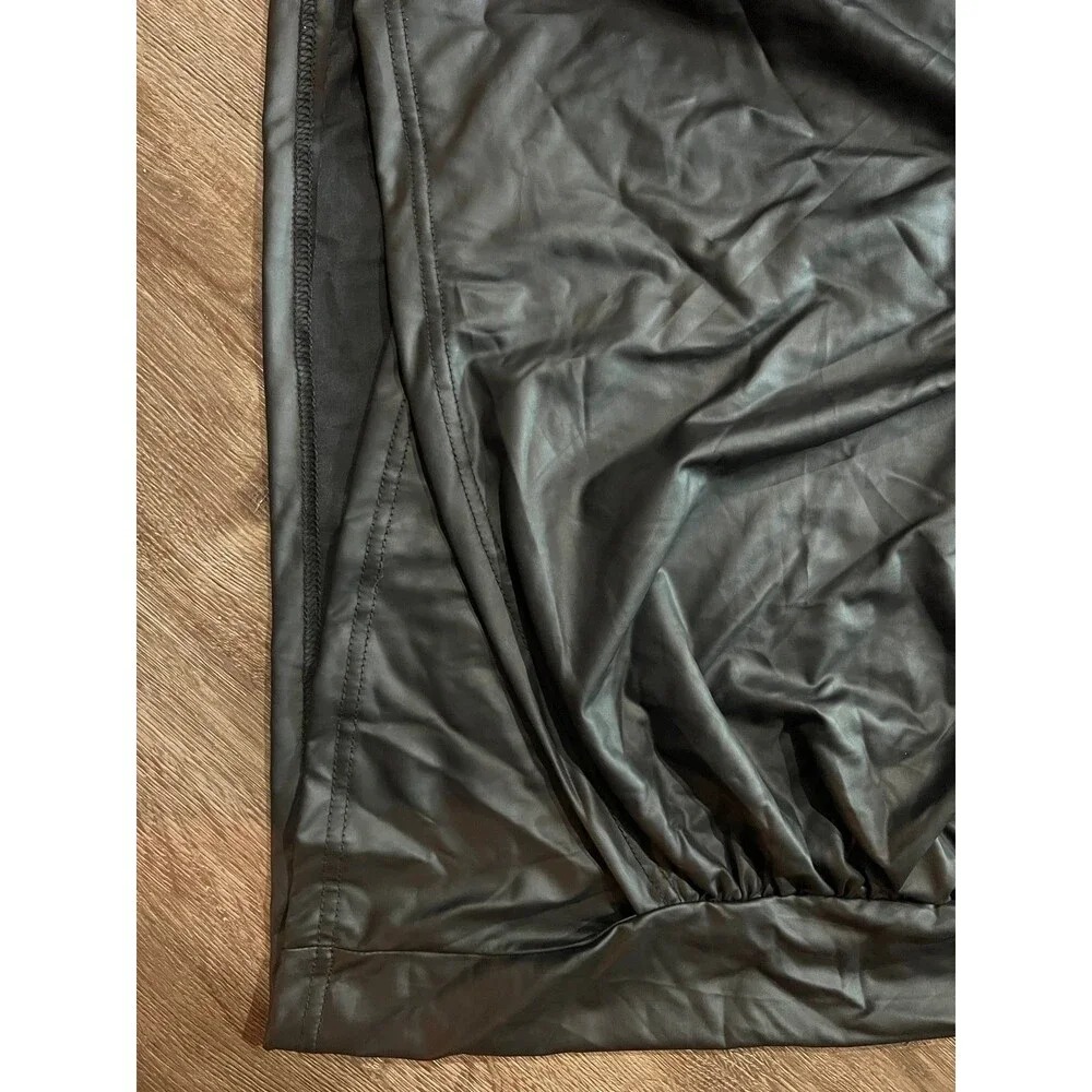 Shein Curve faux leather mini‎ skirt